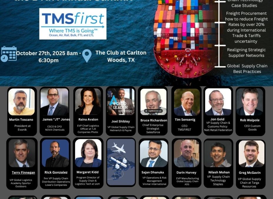 Register Now for the 14th Global Supply Chain Leaders Conference 2025 – October 27, 2025 – The Woodlands, TX