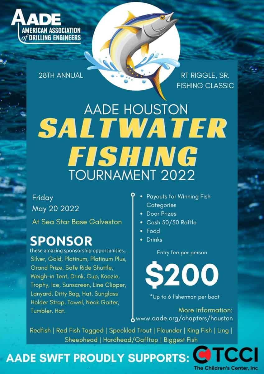 AADE Fishing Tournament May 20th Galveston (May 19th Registration