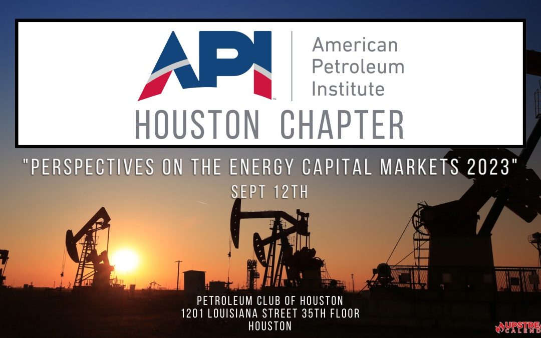 Register Now for the American Petroleum Institute Houston Monthly Luncheon September 12, 2023 – Houston