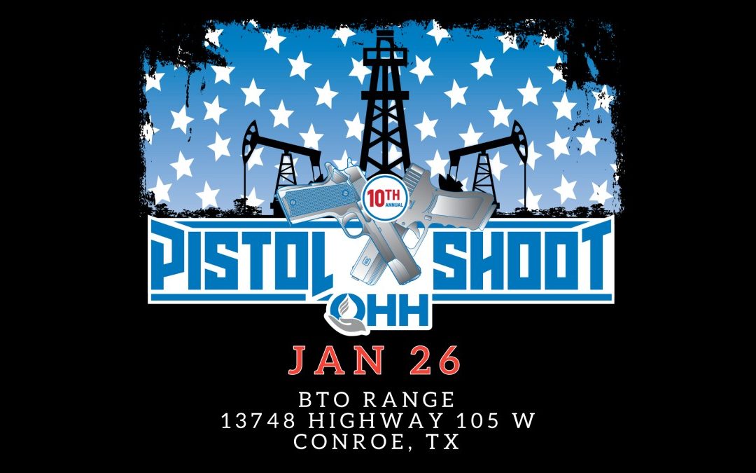 Register now for the Oilfield Helping Hands (OHH) 10th Annual Houston Winter Fun Pistol Shoot on January 26, 2024