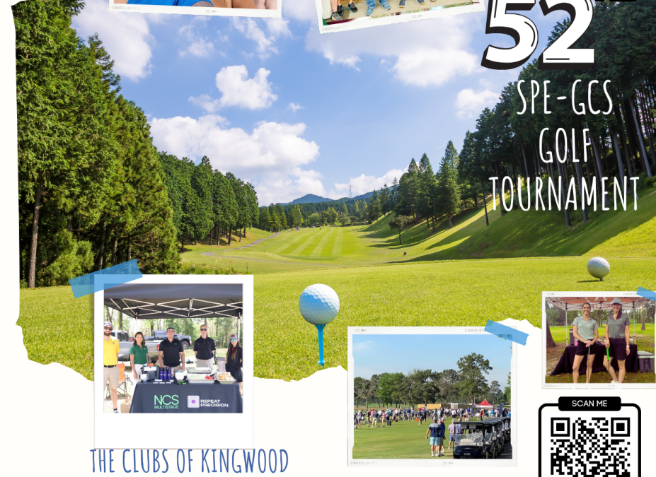 Register for the 2025 52nd Annual SPE-GCS Golf Tournament April 14 – Kingwood, TX