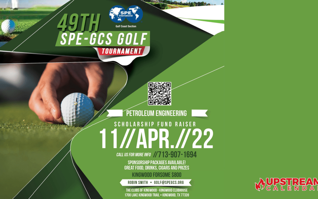 Register Today for the 49th Annual Society of Petroleum Engineers Gulf Coast Chapter (SPE-GCS) Golf Tournament April 11 – Houston