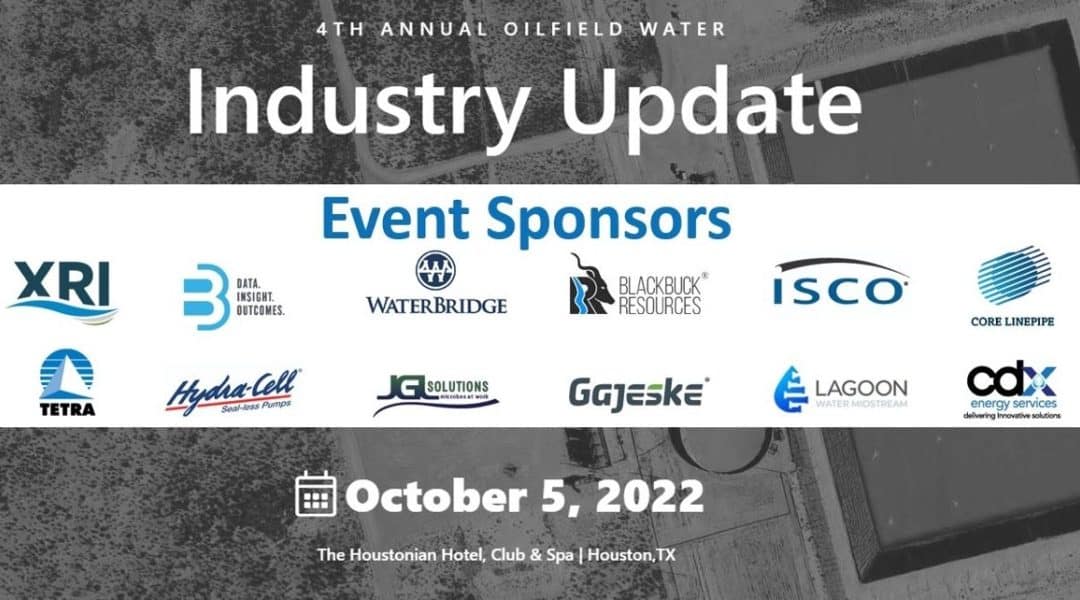 4th Annual Oilfield Water Industry Update 10/5 – Houston by Oilfield Water Connection