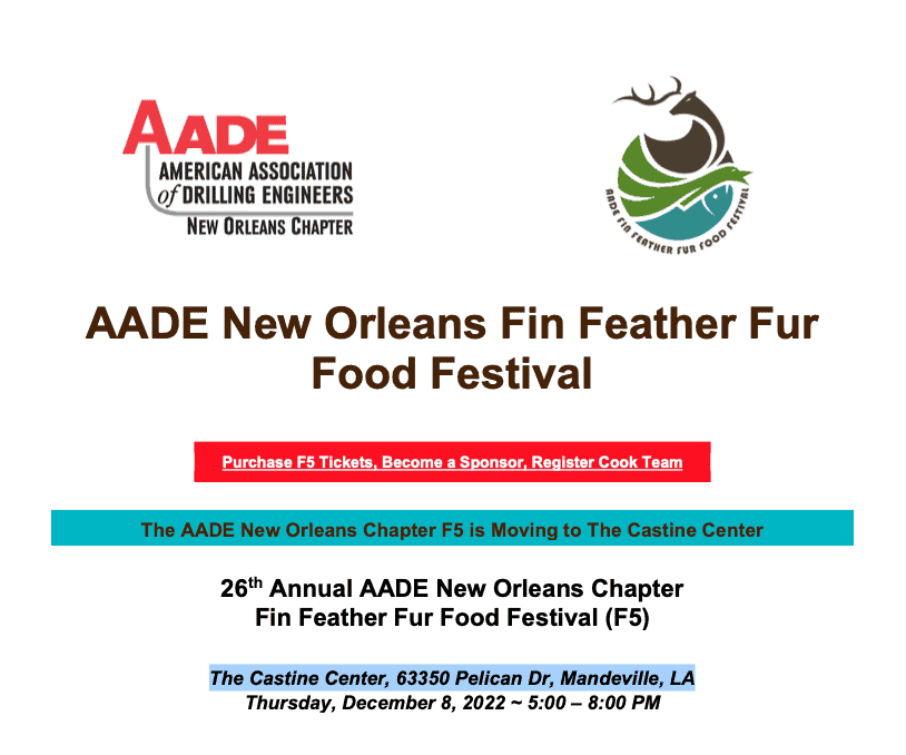 Register Now for the 26th Annual AADE New Orleans F5 Fin Feather Fur