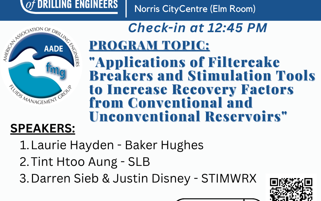 Register Now for the AADE Houston Fluids Management Group Meeting – May 14, 2026 – Houston, TX