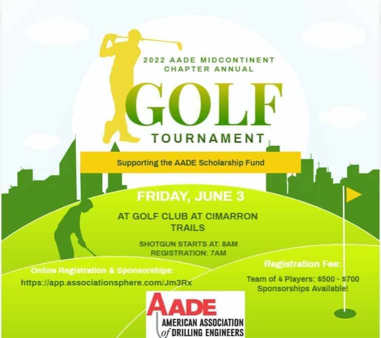 2022 AADE Midcontinent Chapter Annual Golf Tournament June 3 – OKC