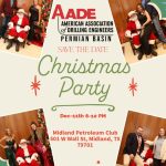 Register Now for the AADE Permian Basin Chapter Christmas Party Dec 11, 2024 - Midland