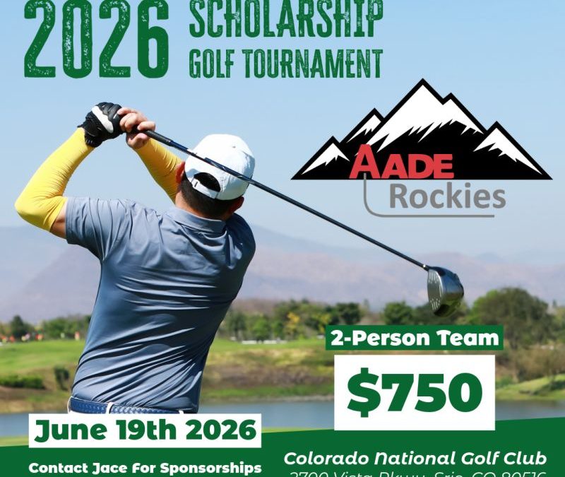 Register Now for American Association of Drilling Engineers AADE Rockies Chapter 2026 Scholarship Golf Tournament – June 19, 2026 – Erie, CO