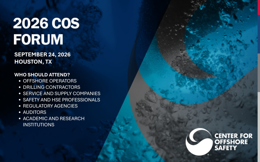 Register Now for the API the American Petroleum Institute 2026 COS Forum – Sept 24, 2026 – Houston, TX