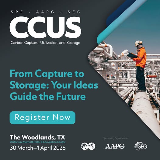 Register Now for the Carbon Capture Utilization and Storage CCUS 2026 – March 30 – April 1, 2026 – The Woodlands, Texas