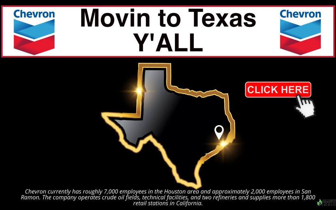 Moving To Texas: Chevron announces headquarters relocation and senior leadership changes