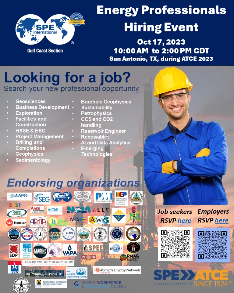 SPE Gulf Coast Chapter Energy Professionals Hiring Event October 17