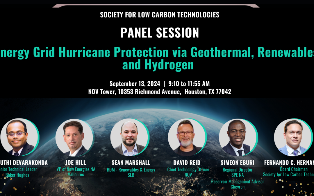 Energy Grid Hurricane Protection via Geothermal, Renewables, and Hydrogen Sept 13, 2024 – Houston