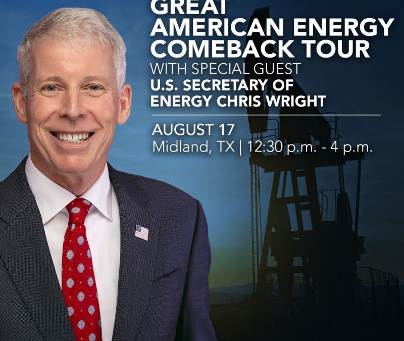 Register Now for the Energy Workforce & Technology Council Great American Energy Comeback Tour – Aug 17, 2026 – Midland, TX