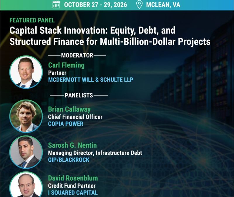 Register Now for the Infocast PowerUp Data Centers-Investment – Oct 27 – Oct 29, 2026 – McLean, VA