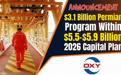 Occidental Details $3.1 Billion Permian Program Within $5.5-$5.9 Billion 2026 Capital Plan