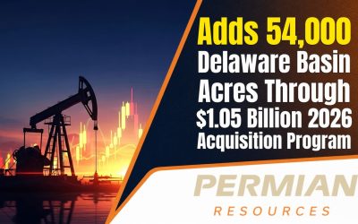 Permian Resources Adds 54,000 Delaware Basin Acres Through $1.05 Billion 2026 Acquisition Program