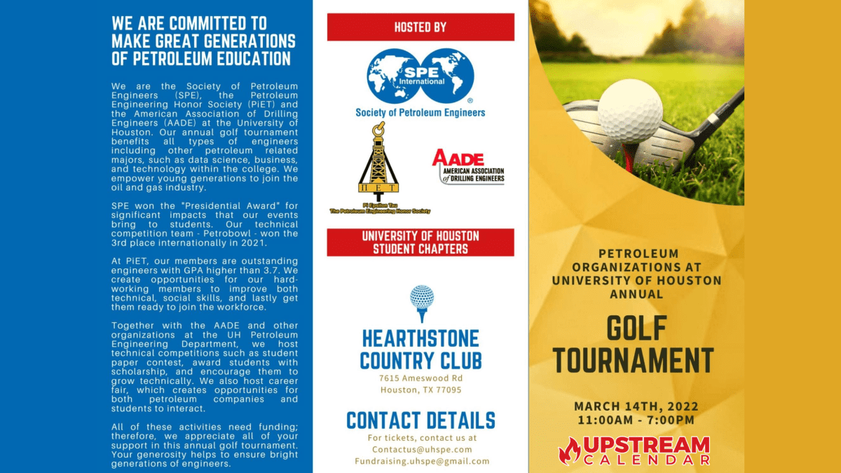 2022 Oil and Gas Events Houston AADE Golf SPE Golf