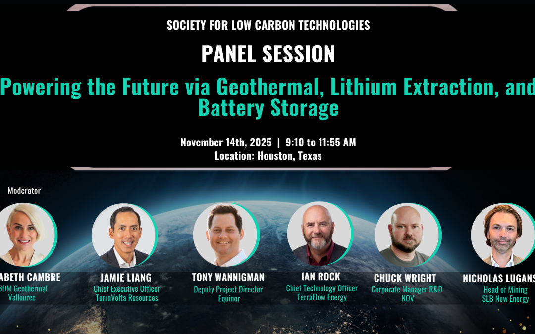 Register Now for the Society for Low Carbon Technologies Panel Session – November 14, 2025 – Houston, TX