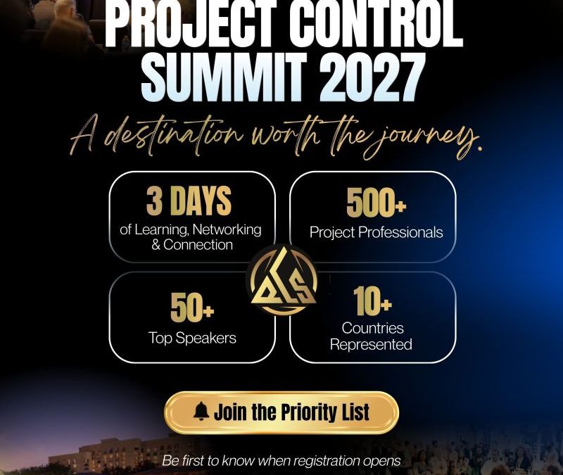 Register Now for the Project Control Summit 2027 – Apr 23 – Apr 27, 2027 – Irving, TX