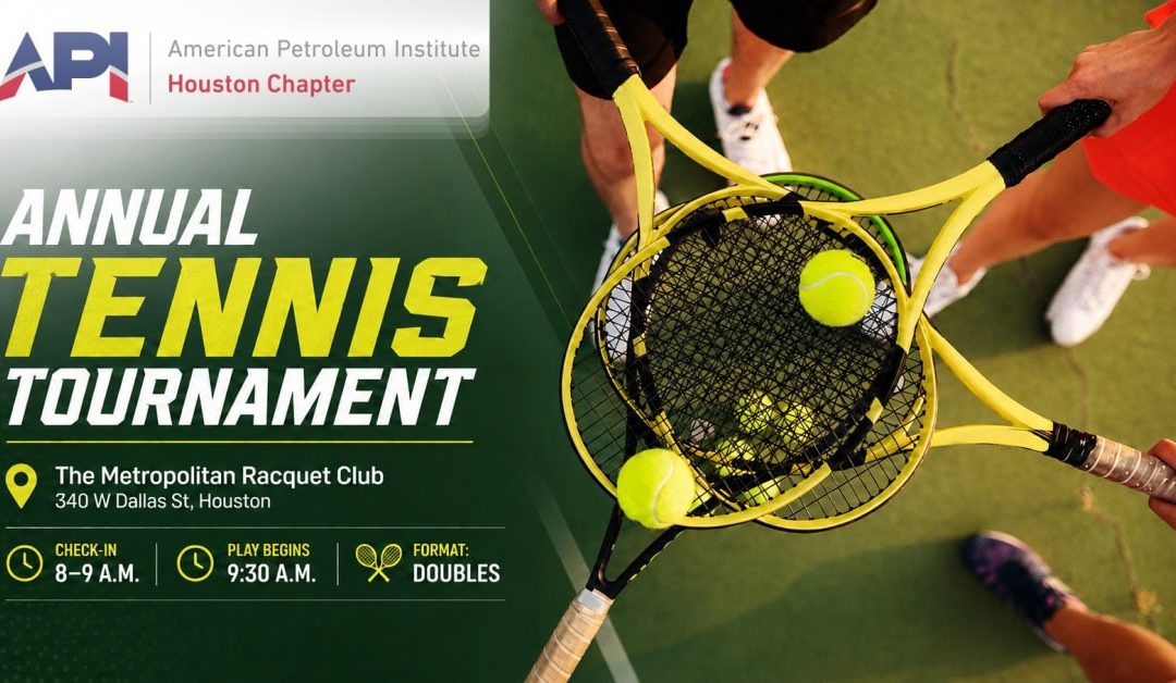Register now for the API Houston Tennis Tournament October 19, 2026