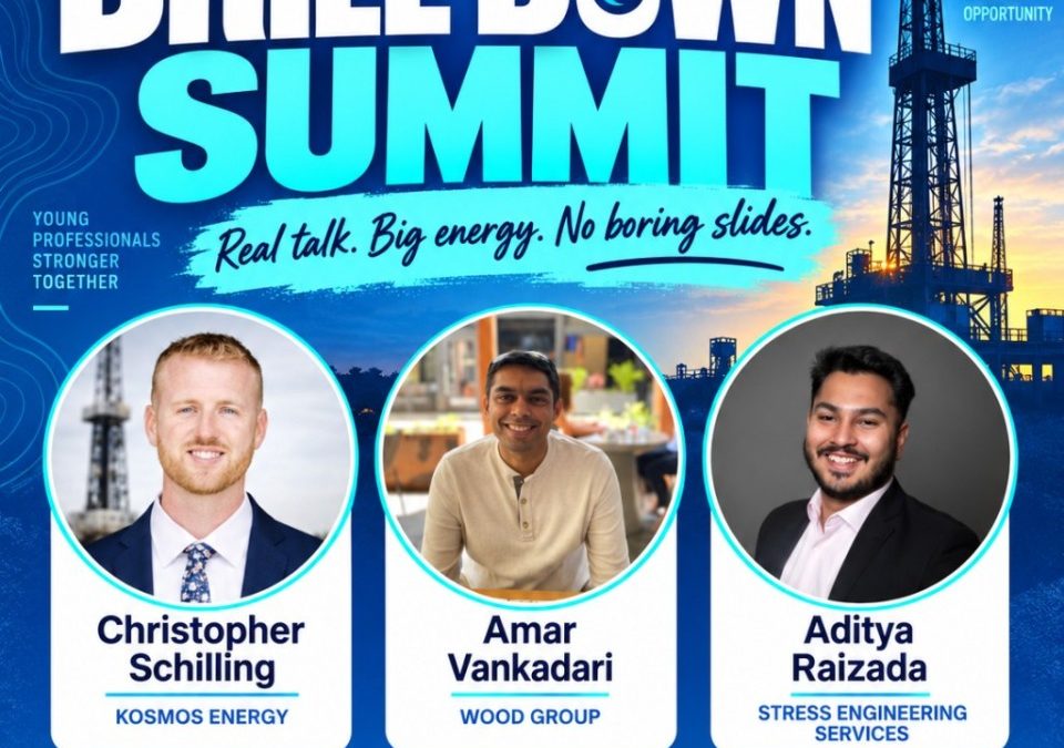 Register Now for the Society of Petroleum Engineers Gulf Coast Section (SPE GCS) Young Professionals Drill Down Summit – Sept 24, 2026 – Houston, TX