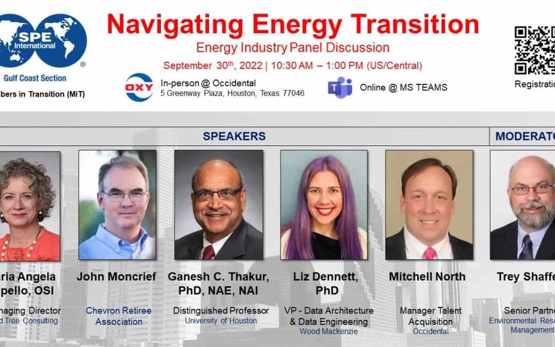 SPE Navigating Energy Transition – Energy Industry Panel Discussion – Members in Transition