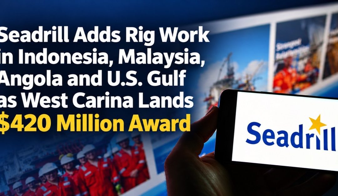 Seadrill Adds Rig Work in Indonesia, Malaysia, Angola and U.S. Gulf as West Carina Lands $420 Million Award