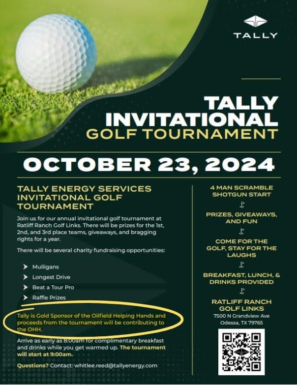 Tally-Energy-Services-Invitational-October-23-2024-to-benefit-Oilfield-Helping-Hands-Odessa