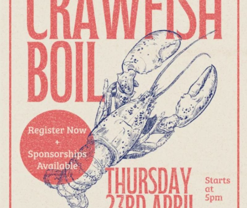 Register Now for The Carl McCain Memorial Foundation Crawfish Boil – April 23, 2026 – Houston, TX