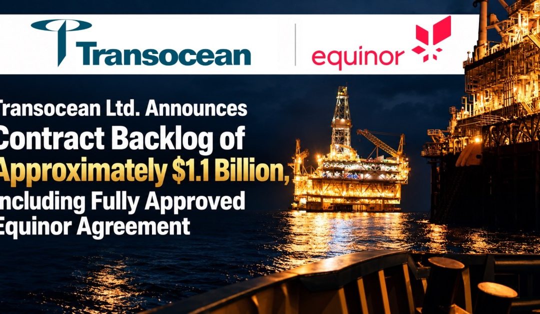 Transocean Adds Approximately $1.1 Billion to Firm Backlog as Equinor Agreement Receives Final Approval