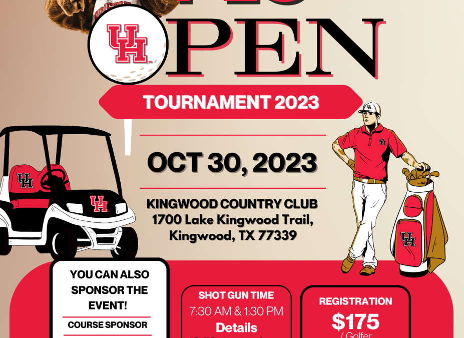 Register Now for the University of Houston PES Open Scholarship Golf Tournament October 30 – AM & PM Flights- Houston