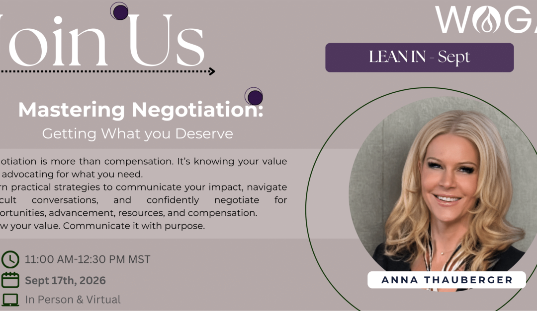 Register Now for the Women in Oil and Gas (WOGA) Colorado Mastering Negotiation – Sept 17, 2026 – Denver, CO