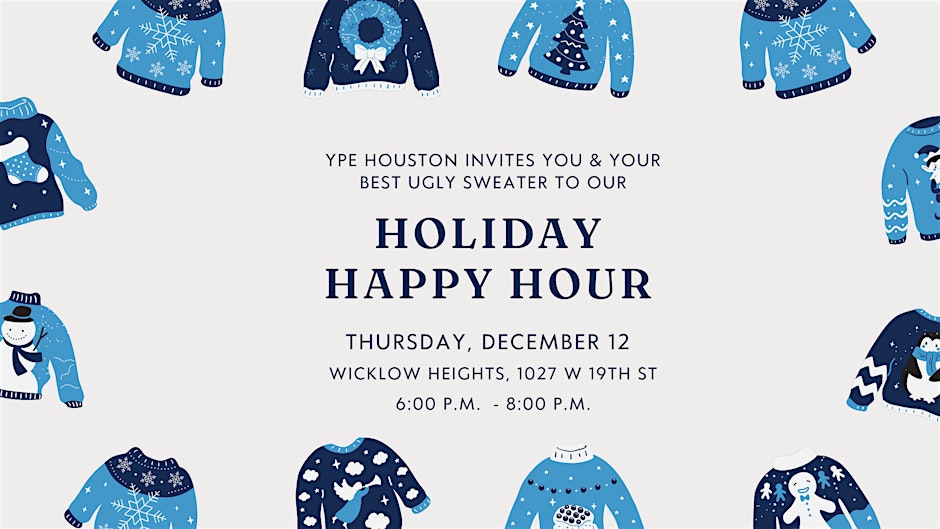 Register Now for the YPE & FENG Christmas Happy Hour – December 12 –  Houston, Tx